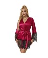 SUBBLIME - 953829 PYJAMA DENTELLE ÉLÉGANT + STRING ROUGE L/XL