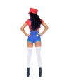 LEG AVENUE - COSTUME SEXY MARIO BROS ROUGE/BLEU S