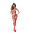 PASSION - BS 102 BODYSTOCKING ROUGE TAILLE UNIQUE