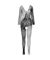 PASSION - BS 107 BODYSTOCKING NOIR TAILLE UNIQUE