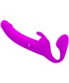 PRETTY LOVE - ZANINI STRAPLESS STRAP-ON 10 VIBRATIONS VIOLET