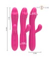 INTENSE - IVY VIBRATEUR FLEXIBLE 10 VIBRATIONS AVEC LANGUE STIMULANTE ROSE