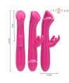 INTENSE - JULIETA VIBRATEUR RABBIT 18,6 CM 10 VIBRATIONS ROSE