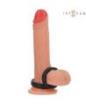 INTENSE - BOBBY DOUBLE ANNEAU PÉNIS EN SILICONE NOIR