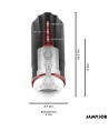 JAMYJOB - MASTURBATEUR BOUCHE AUTOMATIQUE MEGABITE 5 MODES D'ASPIRATION ET DE VIBRATION