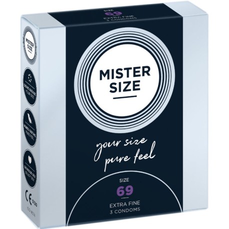 MISTER SIZE - PRÉSERVATIFS TAILLE XXXL 69 MM (3 UNITÉS)