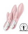 SATISFYER - AIR PUMP BUNNY 3 VIBRATEUR GONFLABLE LAPIN ROSE