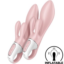 SATISFYER - AIR PUMP BUNNY 3 VIBRATEUR GONFLABLE LAPIN ROSE