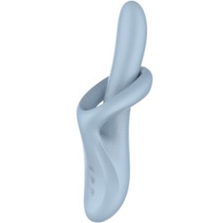 SATISFYER - HEAT FLEX 4 VIBRATEUR EFFET CHALEUREUX 12 VIBRATIONS BLEU