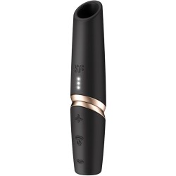 SATISFYER - STIMULATEUR DE CLITORIS PERFECT KISS WAVE NOIR / OR