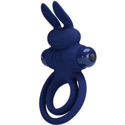 PRETTY LOVE - DAREY DOUBLE ANNEAU VIBRANT LAPIN BLEU