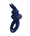 PRETTY LOVE - DAREY DOUBLE ANNEAU VIBRANT LAPIN BLEU