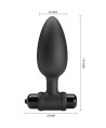 PRETTY LOVE - VIBRA BUTT PLUG 2 PLUG ANAL 10 VIBRATIONS NOIR