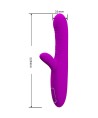 PRETTY LOVE - VIBRATEUR MULTIFONCTION ANGELIQUE + STIMULATEUR DE CLITORIS VIOLET