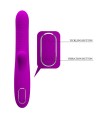 PRETTY LOVE - VIBRATEUR MULTIFONCTION ANGELIQUE + STIMULATEUR DE CLITORIS VIOLET