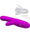 PRETTY LOVE - VIBRATEUR MULTIFONCTION ANGELIQUE + STIMULATEUR DE CLITORIS VIOLET