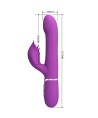 PRETTY LOVE - VIBRATEUR ET STIMULATEUR MULTIFONCTION 4 EN 1 VIOLET