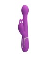 PRETTY LOVE - VIBRATEUR LAPIN MULTIFONCTION 3 EN 1 DEJON VIOLET