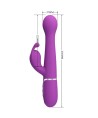 PRETTY LOVE - VIBRATEUR LAPIN MULTIFONCTION 3 EN 1 DEJON VIOLET