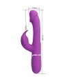 PRETTY LOVE - KAMPAS VIBRATEUR LAPIN MULTIFONCTION 3 EN 1 VIOLET