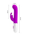 PRETTY LOVE - VIBRATEUR CENTAURE LAPIN 30 MODES DE VIBRATION VIOLET