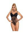 SUBBLIME - 955618 BODY EN DENTELLE AVEC FERMETURE EN BAS NOIR S/M