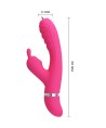 PRETTY LOVE - VIBRATEUR LAPIN MULTIFONCTION PHOENIX ROSE