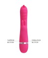 PRETTY LOVE - VIBRATEUR LAPIN MULTIFONCTION PHOENIX ROSE