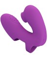 PRETTY LOVE - VIBRATEUR DE DOIGTS ATHENA AVEC STIMULATEUR DE CLITORIS VIOLET