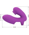 PRETTY LOVE - VIBRATEUR DE DOIGTS ATHENA AVEC STIMULATEUR DE CLITORIS VIOLET