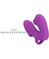 PRETTY LOVE - VIBRATEUR DE DOIGTS ATHENA AVEC STIMULATEUR DE CLITORIS VIOLET