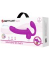 PRETTY LOVE - STIMULATEUR DOUBLE STRAP-ON KELPIE VIOLET