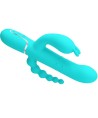 PRETTY LOVE - CAMMY 4 EN 1 VIBRATEUR MULTIFONCTION TRIPPLE RABBIT BLEU