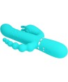 PRETTY LOVE - CAMMY 4 EN 1 VIBRATEUR MULTIFONCTION TRIPPLE RABBIT BLEU