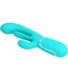 PRETTY LOVE - SHANIA TRIPLE RABBIT VIBRATEUR MULTIFONCTION 3 EN 1 BLEU