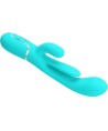 PRETTY LOVE - SHANIA TRIPLE RABBIT VIBRATEUR MULTIFONCTION 3 EN 1 BLEU