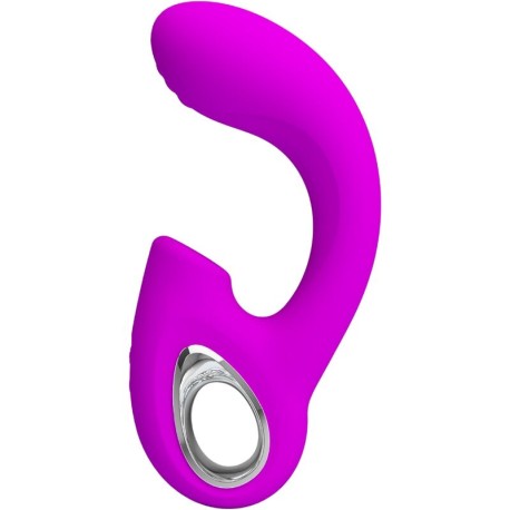 PRETTY LOVE - SIBEL VIBRATEUR POINT G + STIMULATEUR CLITORIS SIBEL 10 VIBRATIONS VIOLET