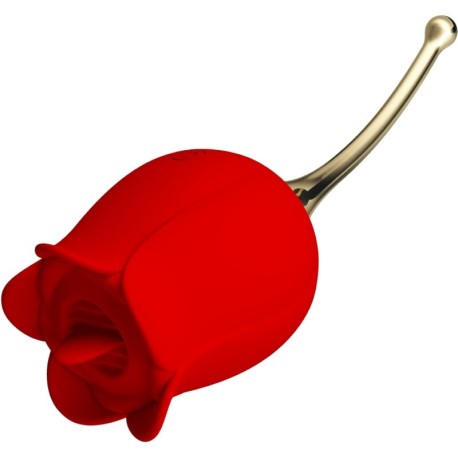 PRETTY LOVE - ROSE LOVER STIMULATEUR DE CLITORIS ROSE 12 VIBRATIONS ROUGE