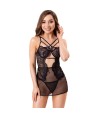 LIVCO CORSETTI FASHION - CIELO LC 20211 CAMISA + TANGA NEGRO S/M