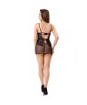 LIVCO CORSETTI FASHION - CIELO LC 20211 CAMISA + TANGA NEGRO S/M