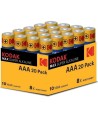 KODAK - PACK DE PILES ALCALINES MAX AAA LR03*20 PILES