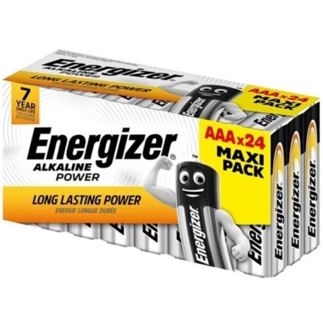 ENERGIZER - PILE ALCALINE ALCALINE AAA LR03 BOÎTE*24 (3 BOÎTES*8 PILES)