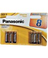 PANASONIC - BLISTER DE PILE AAA ALCALINE BRONZE LR03*8