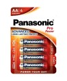 PANASONIC - PILES ALCALINES PRO POWER AA LR6 BLISTER*4