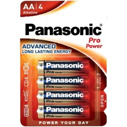 PANASONIC - PILES ALCALINES PRO POWER AA LR6 BLISTER*4