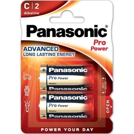 PANASONIC - PILE ALCALINE C PRO POWER LR14 BLISTER*2