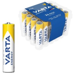 VARTA - PACK DE 24 PILES ALCALINES ENERGY AAA LR03