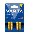 VARTA - PILE ALCALINE AAA LONGUE DURÉE LR03 BLISTER*4