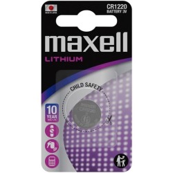 MAXELL - PILE BOUTON AU LITHIUM CR1220 3V BLISTER*1