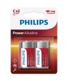 PHILIPS - PILE ALCALINE POWER C LR14 BLISTER*2